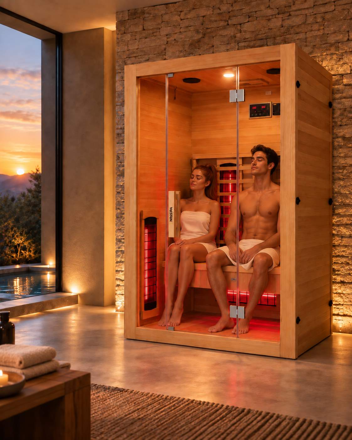 Sauna de infrarrojos para casa 2 personas - ambiente