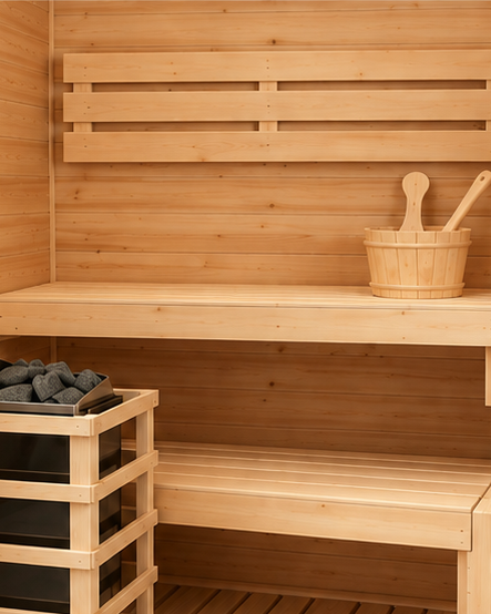 Sauna Finlandesa para Casa 2 Personas - detalle