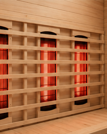 Sauna de infrarrojos para casa 3 personas - detalle