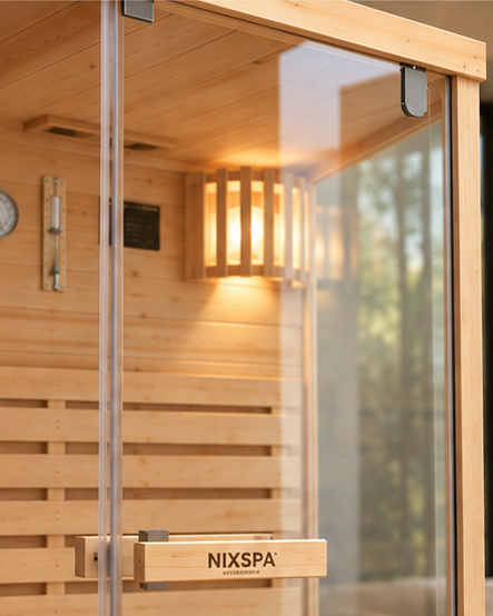 Sauna Finlandesa para Casa 2 Personas - detalle