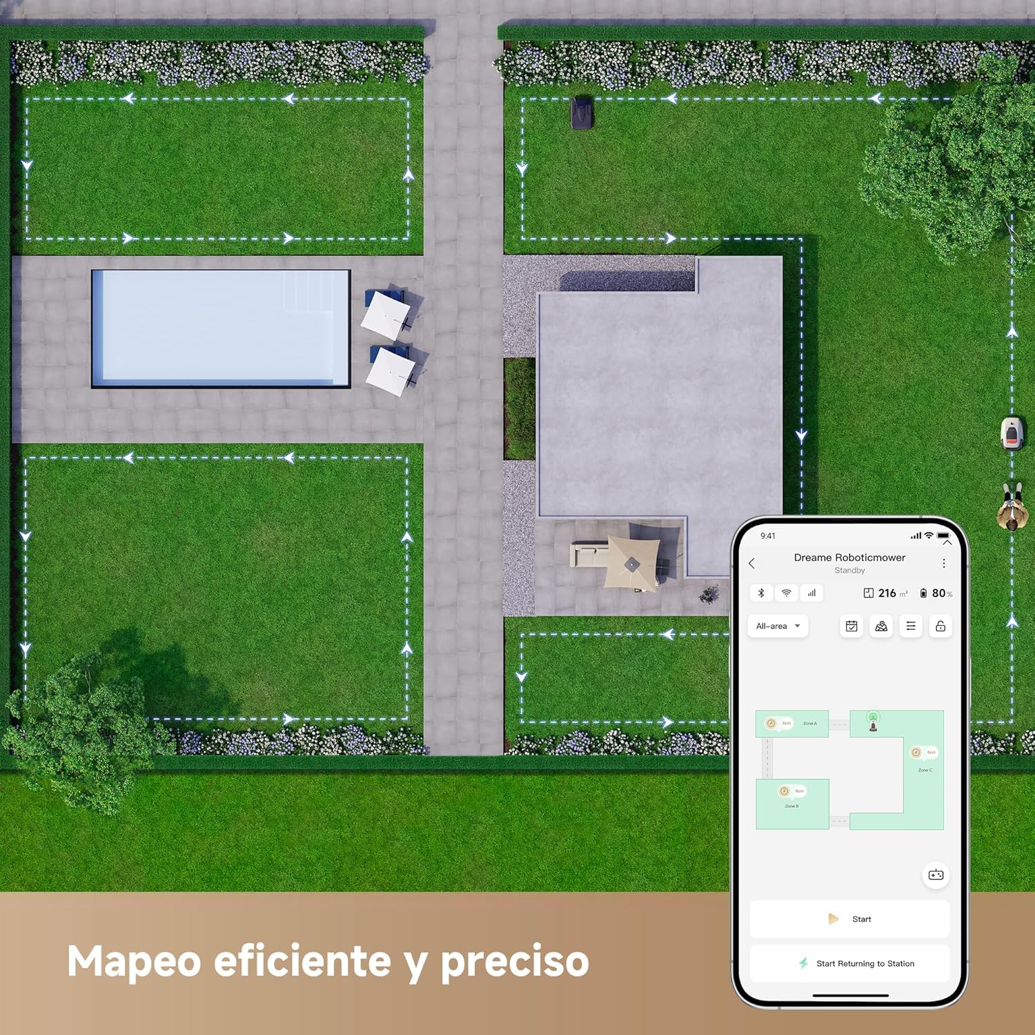 Dreame – A1 Pro robot cortacésped - BricoandPool