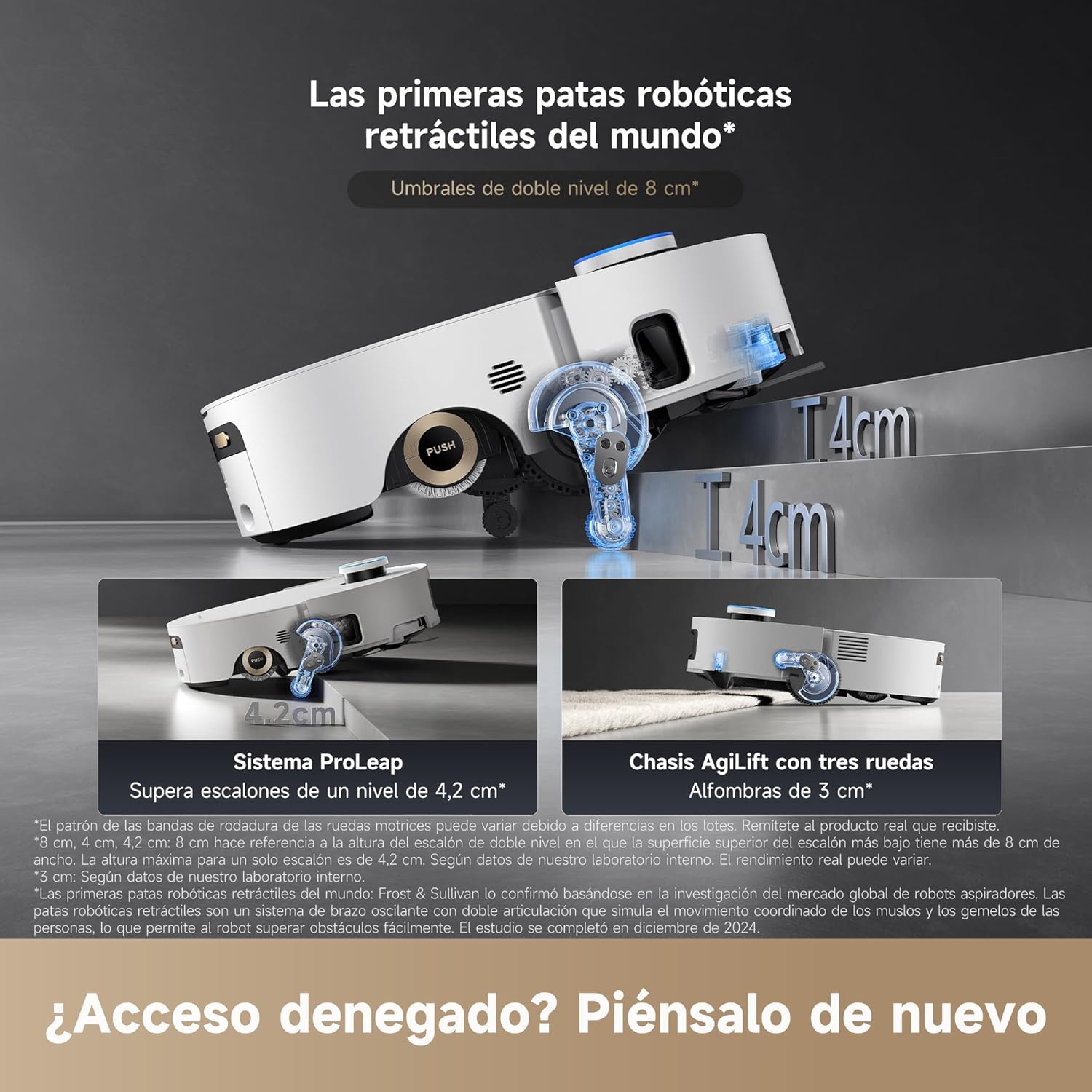 Dreame – Aqua10 Ultra Roller Complete Robot aspirador y fregasuelos blanco con base automática para hogar - BricoandPool