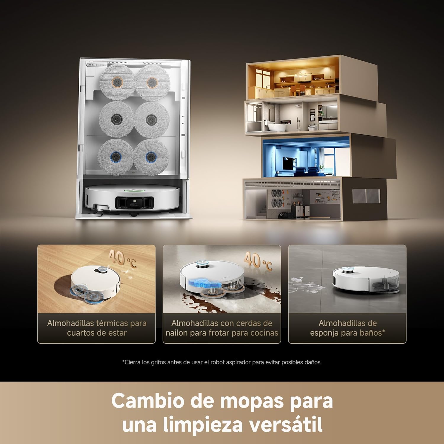 Dreame – Matrix10 Ultra robot aspirador Negro - BricoandPool