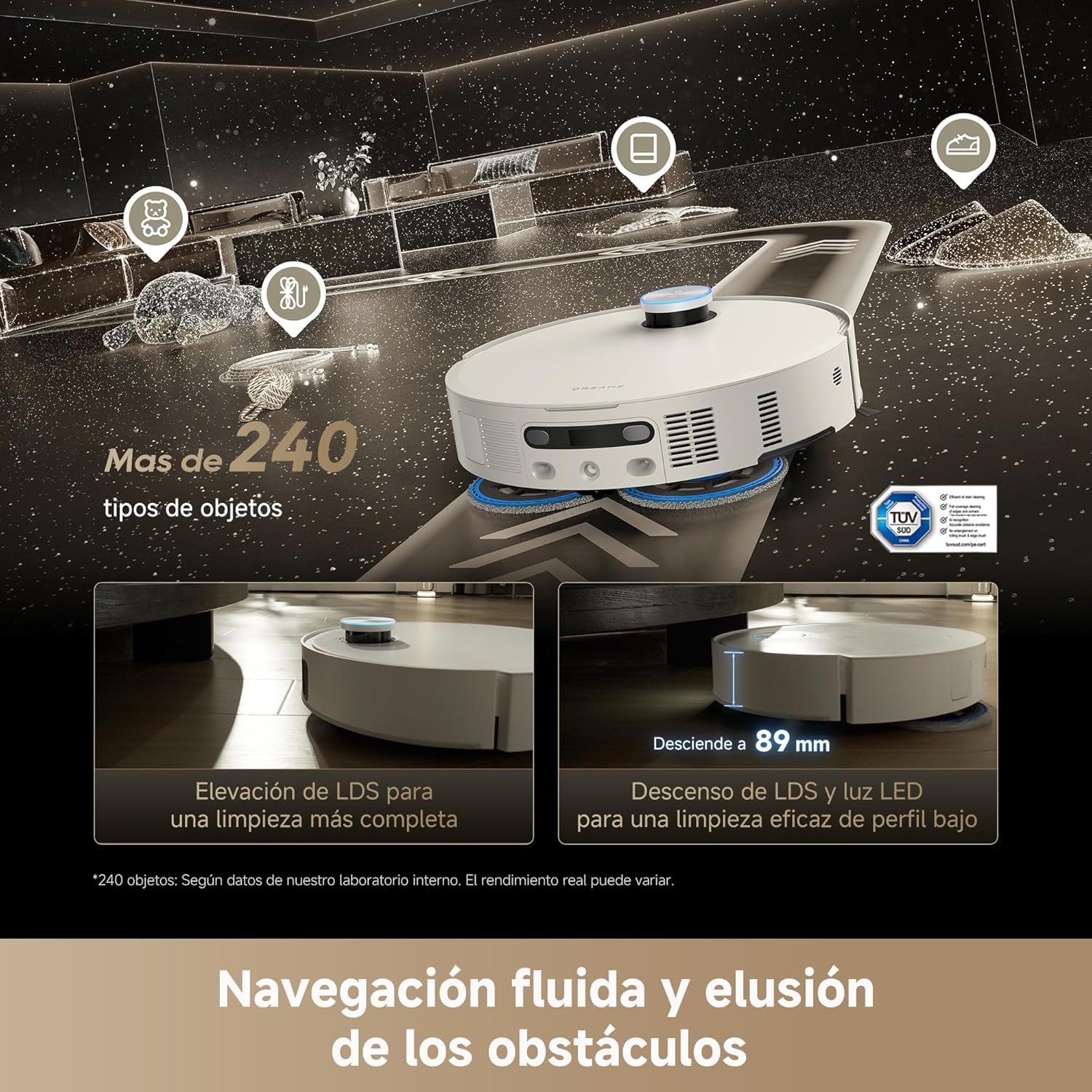 Dreame – Matrix10 Ultra robot aspirador Negro - BricoandPool