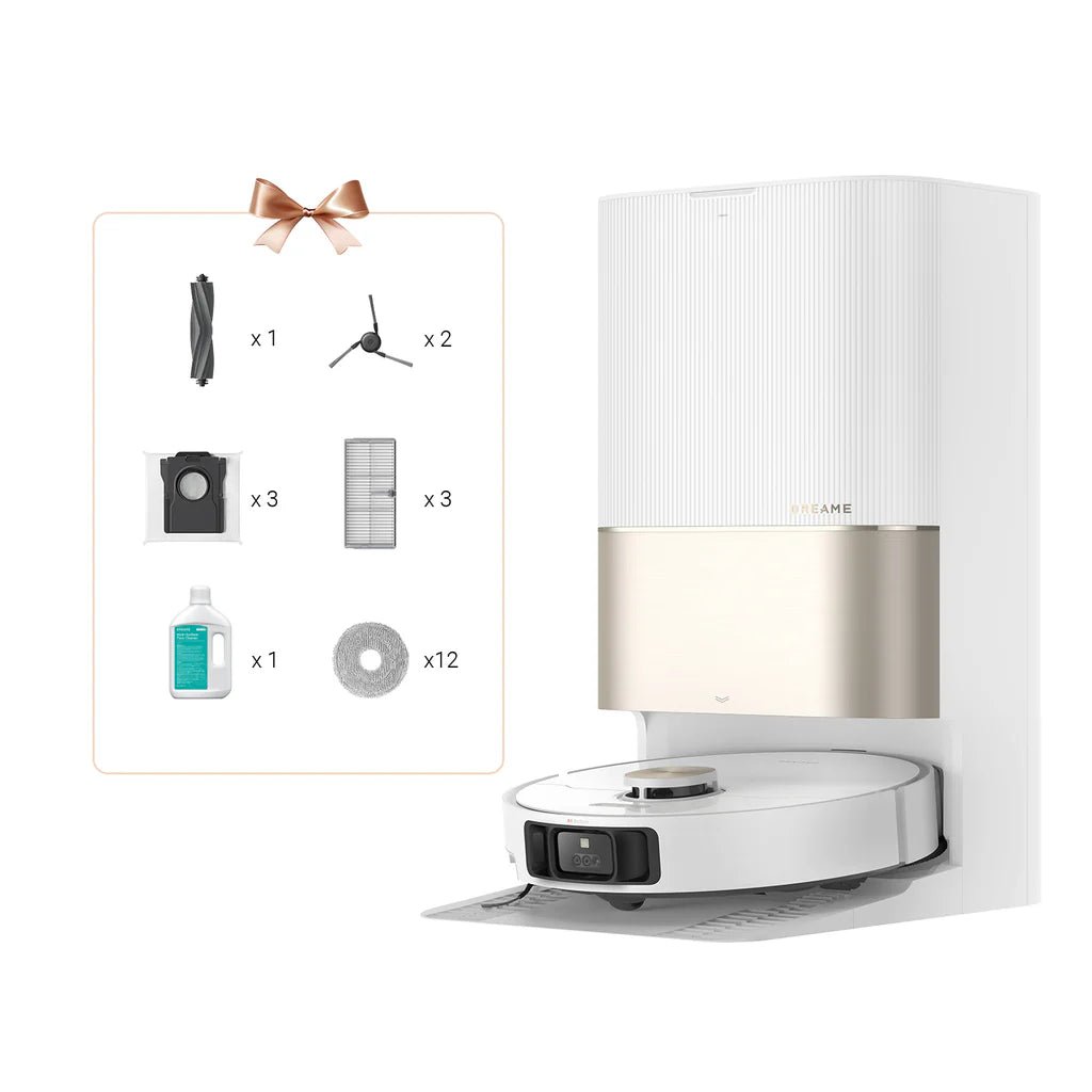 Dreame – X40 Ultra Complete Robot aspirador y fregasuelos blanco con base automática y navegación inteligente para hogar - BricoandPool