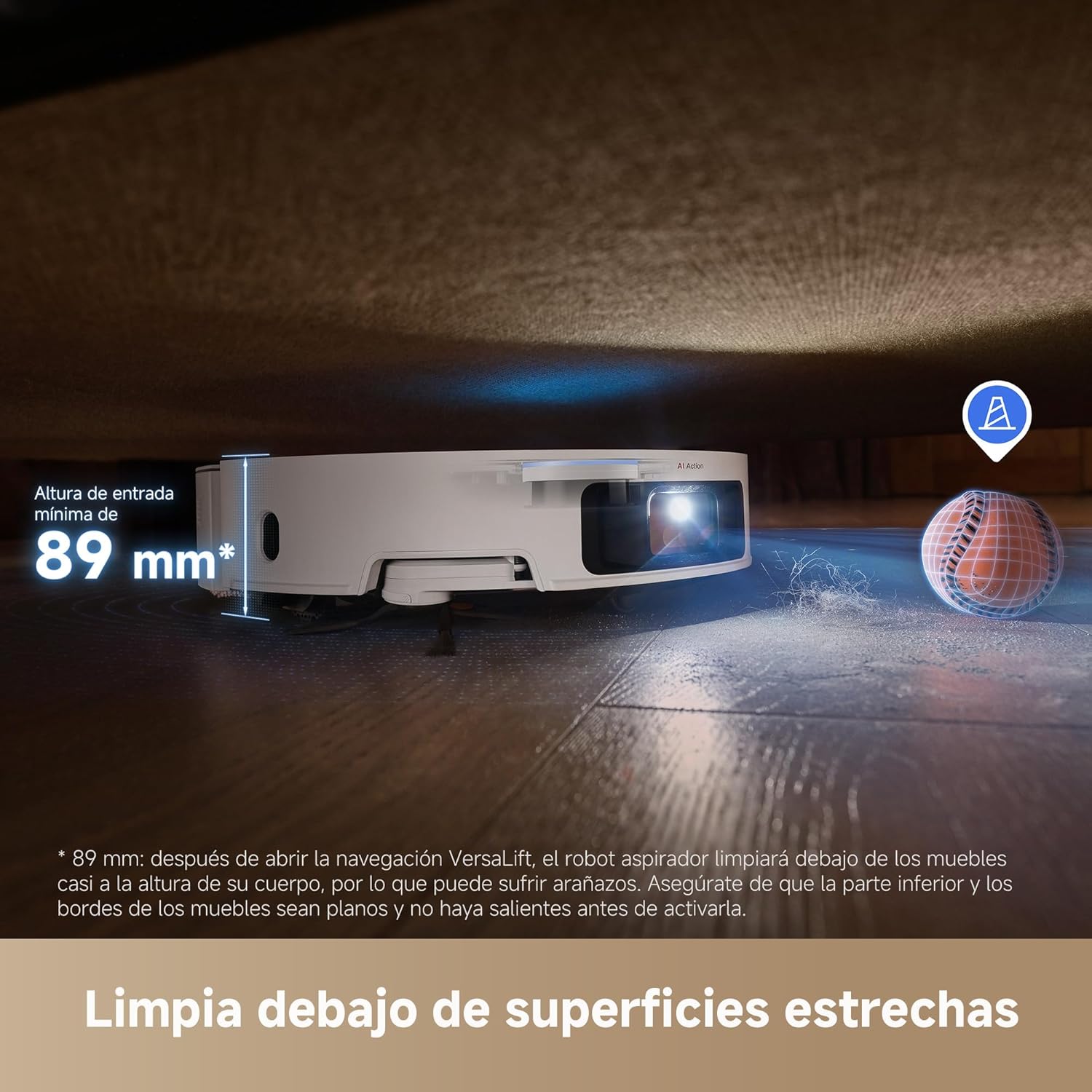 Dreame – X50 Ultra Complete Robot aspirador y fregasuelos blanco con base automática para hogar - BricoandPool