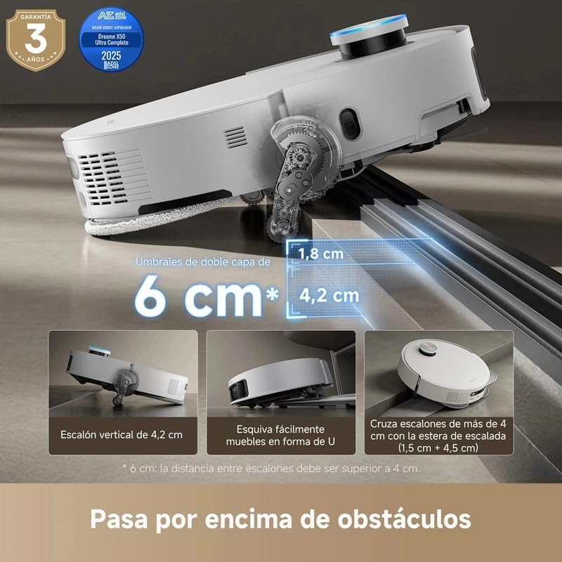 Dreame – X50 Ultra Complete Robot aspirador y fregasuelos blanco con base automática para hogar - BricoandPool