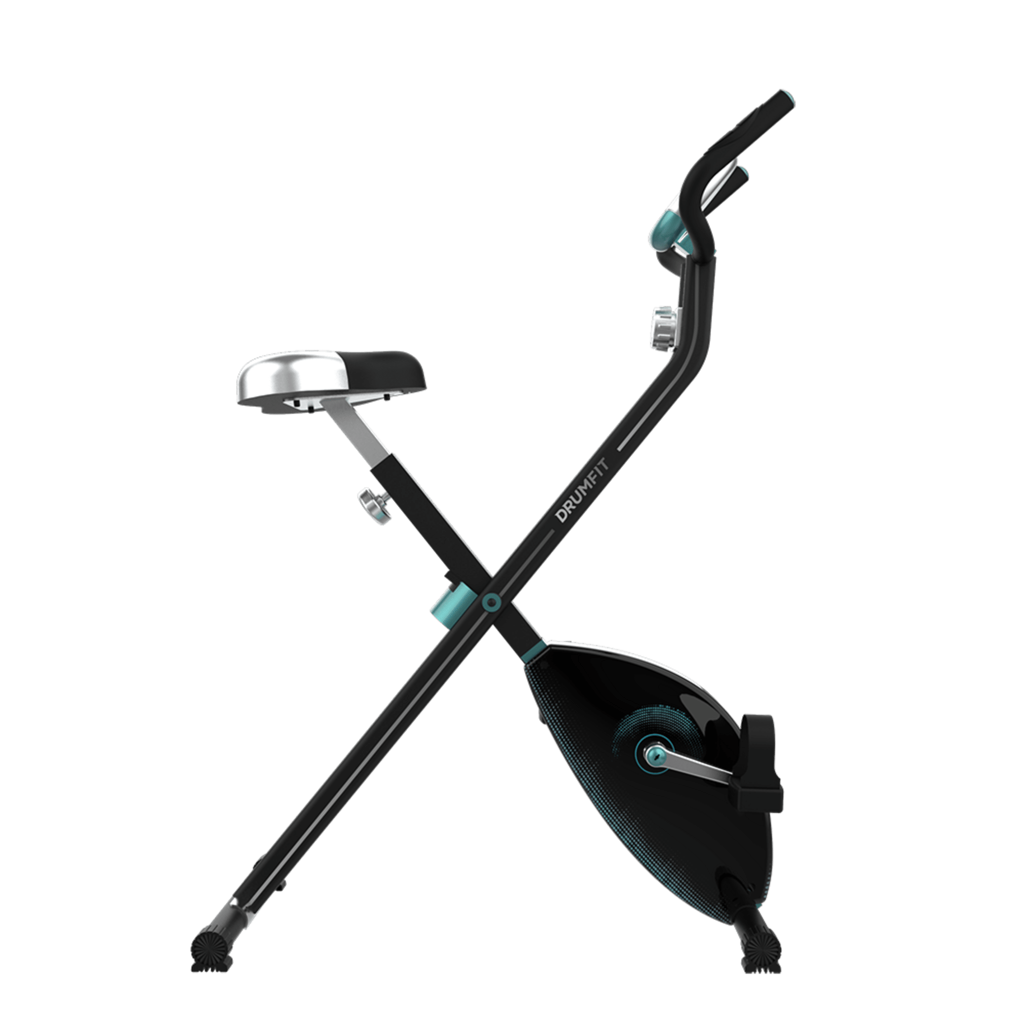 Cecotec DrumFit X Bike Neo Bicicleta Estacionaria Plegable Con Sistema Silence Fit Y Ruedas De Transporte