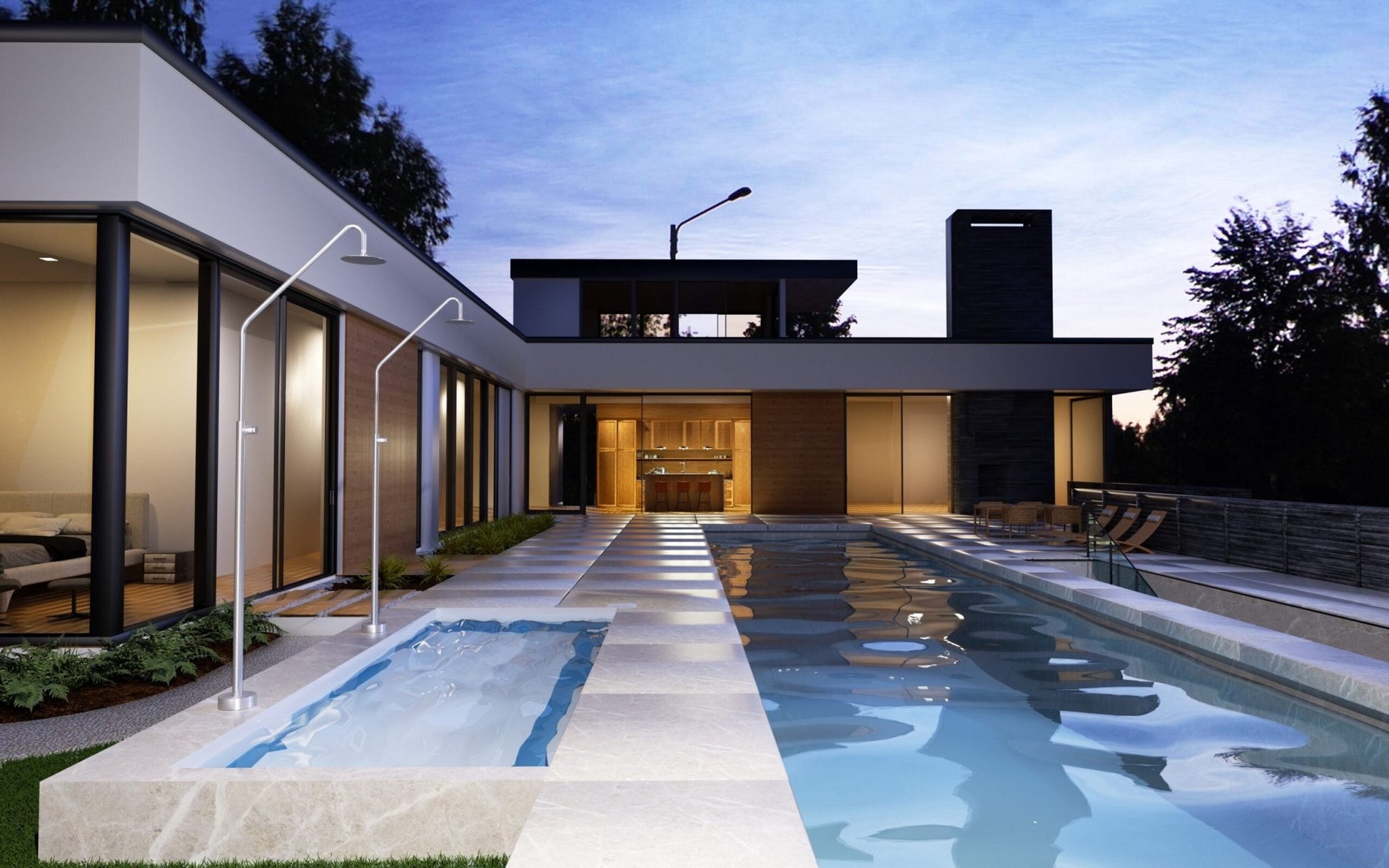 Ducha de piscina ALASKA Acero S.316 - BricoandPool