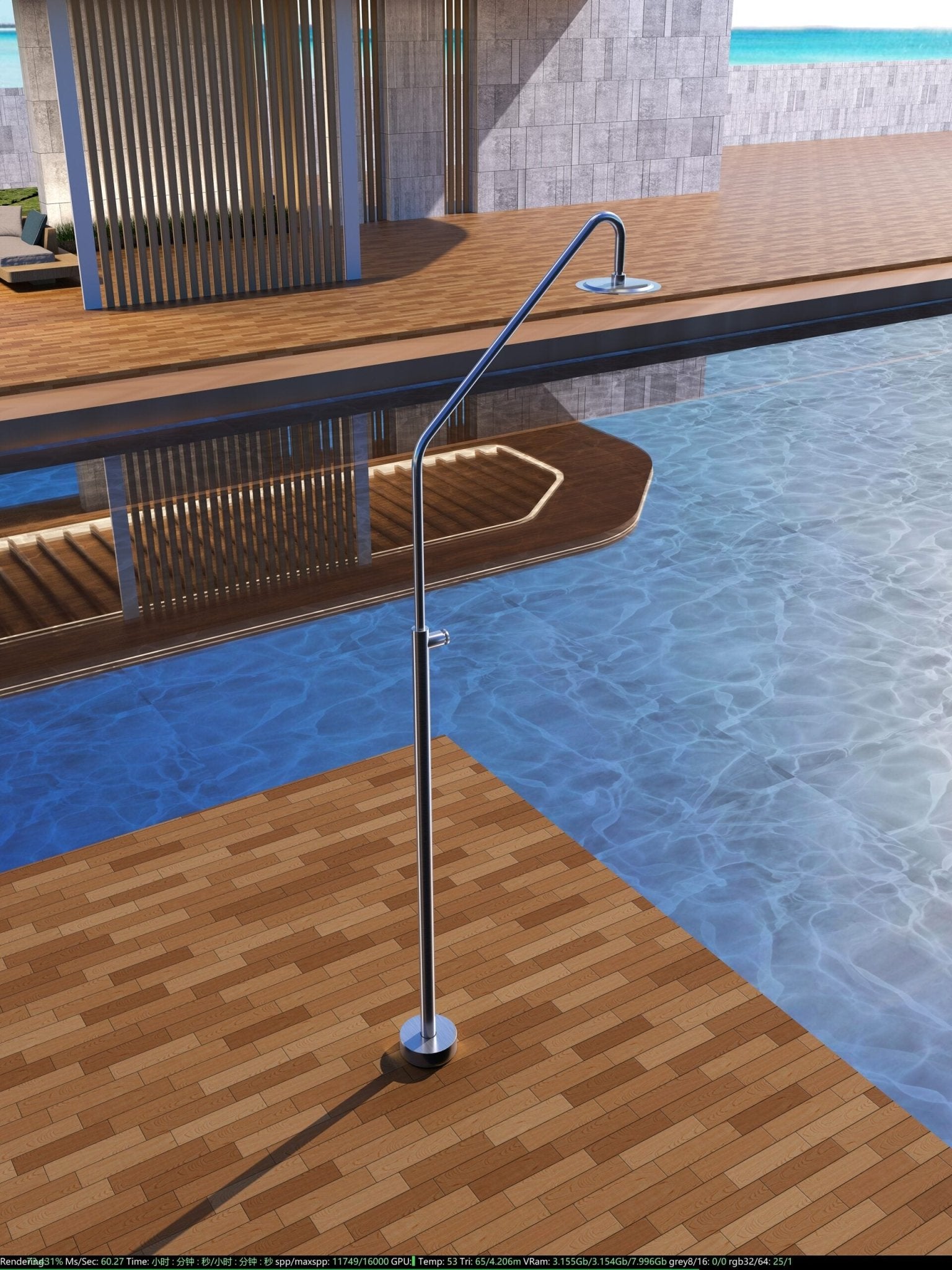 Ducha de piscina COLORADO - BricoandPool