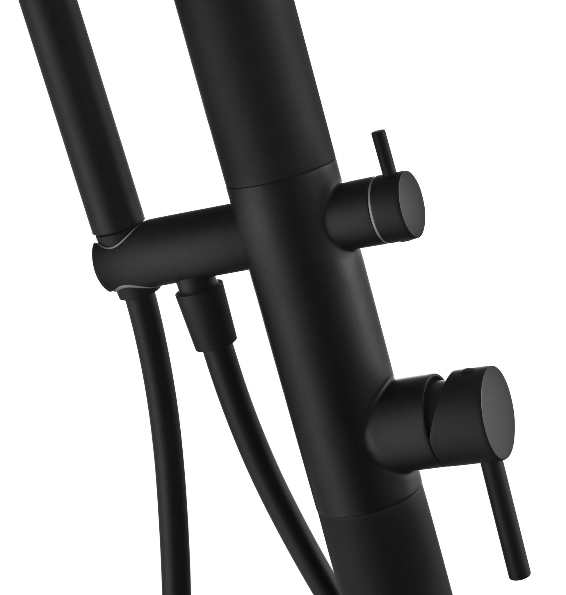 Ducha de piscina KANSAS Negro mate - BricoandPool