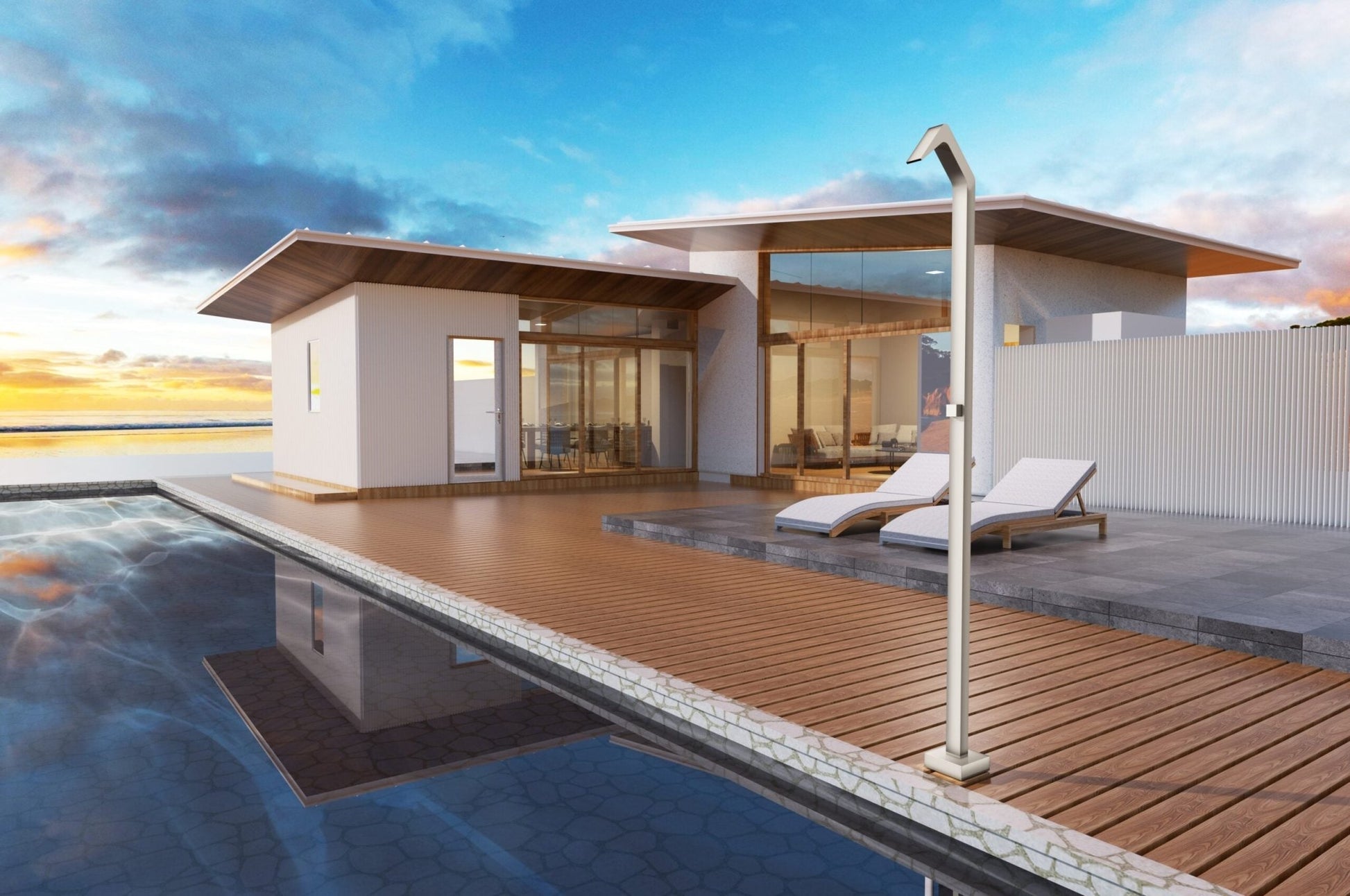 Ducha de piscina NIÁGARA Moka - BricoandPool