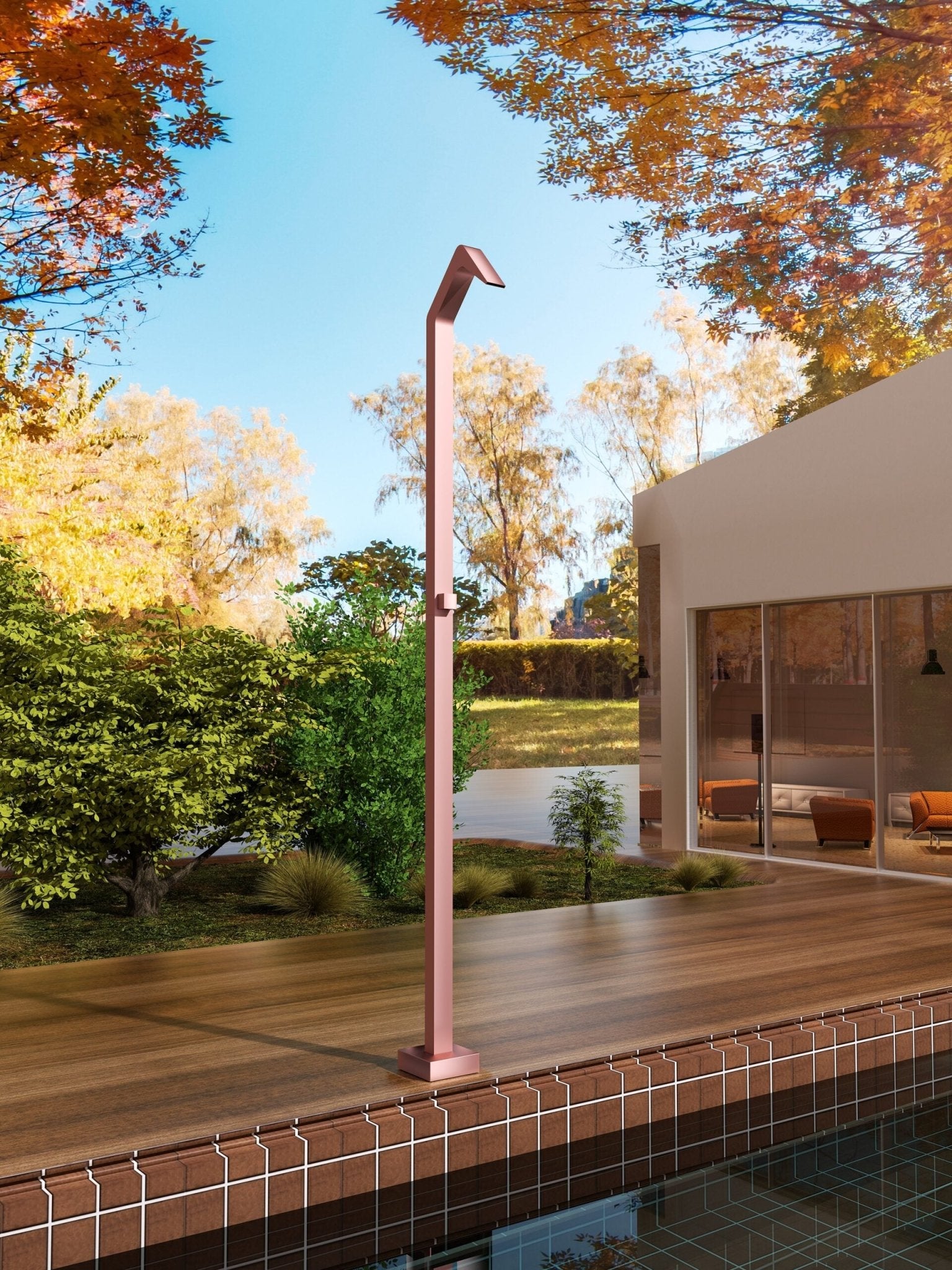 Ducha de piscina NIÁGARA Rosa - BricoandPool