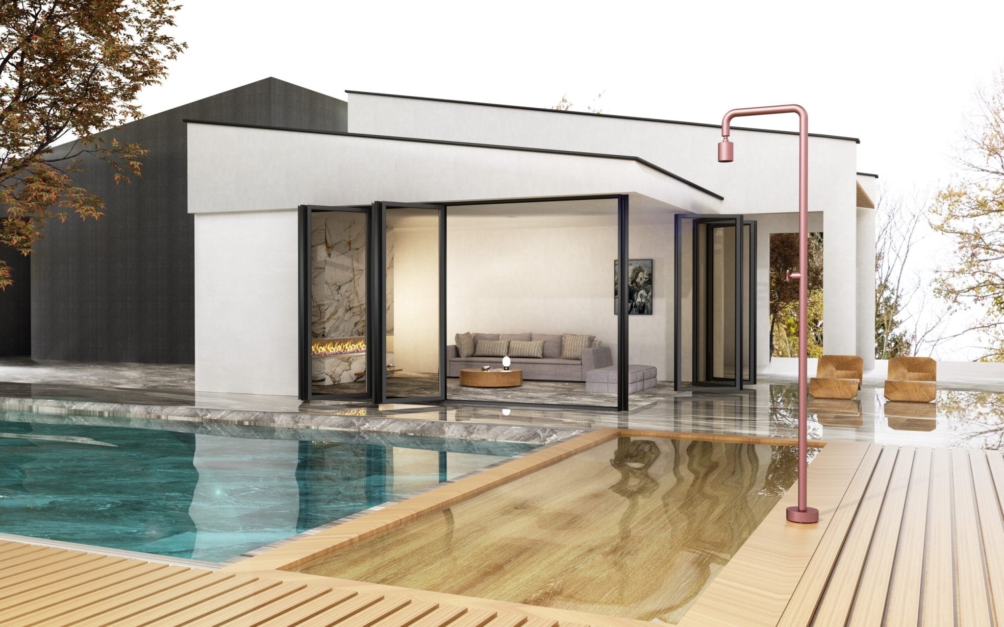 Ducha de piscina POOL Rosa - BricoandPool