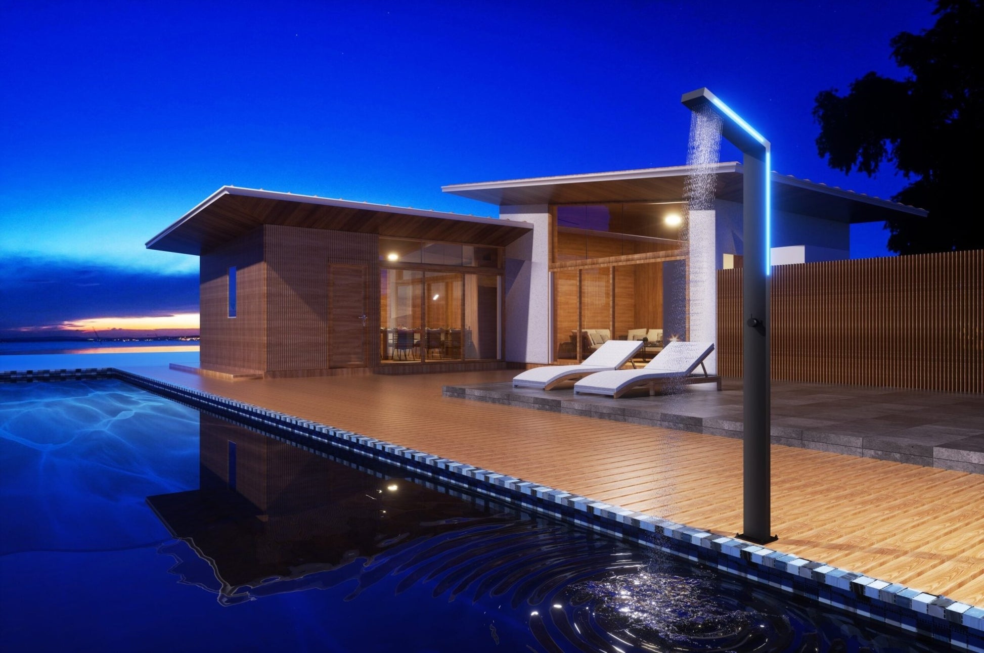 Ducha de piscina SENSE LED LIGHT - BricoandPool