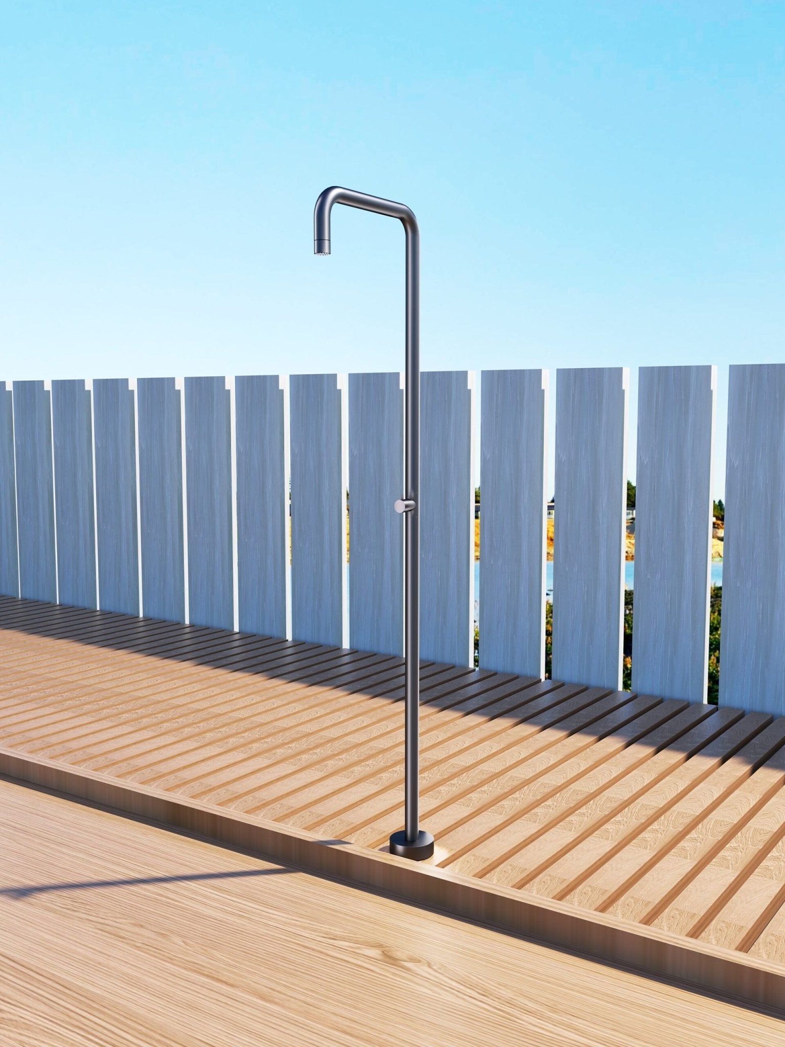 Ducha de piscina UTAH Gris - BricoandPool