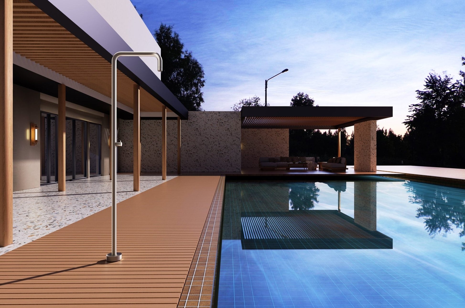 Ducha de piscina UTAH Moka - BricoandPool