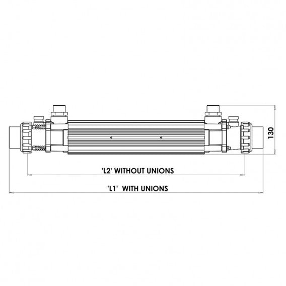 Elecro - Intercambiador de calor piscina Elecro G2 Equipado - BricoandPool