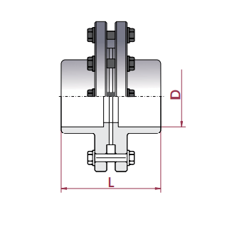 Enlace con bridas EDPM (kit) encolar - BricoandPool