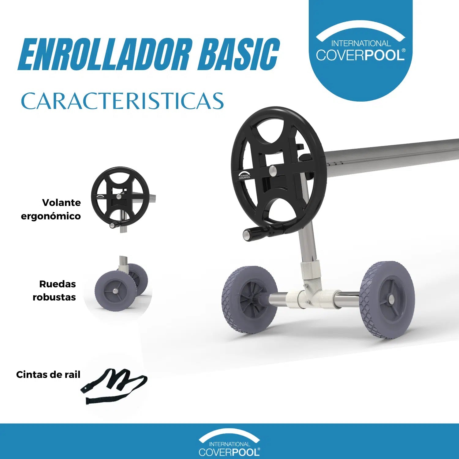 Enrollador de piscina telescopico - BricoandPool