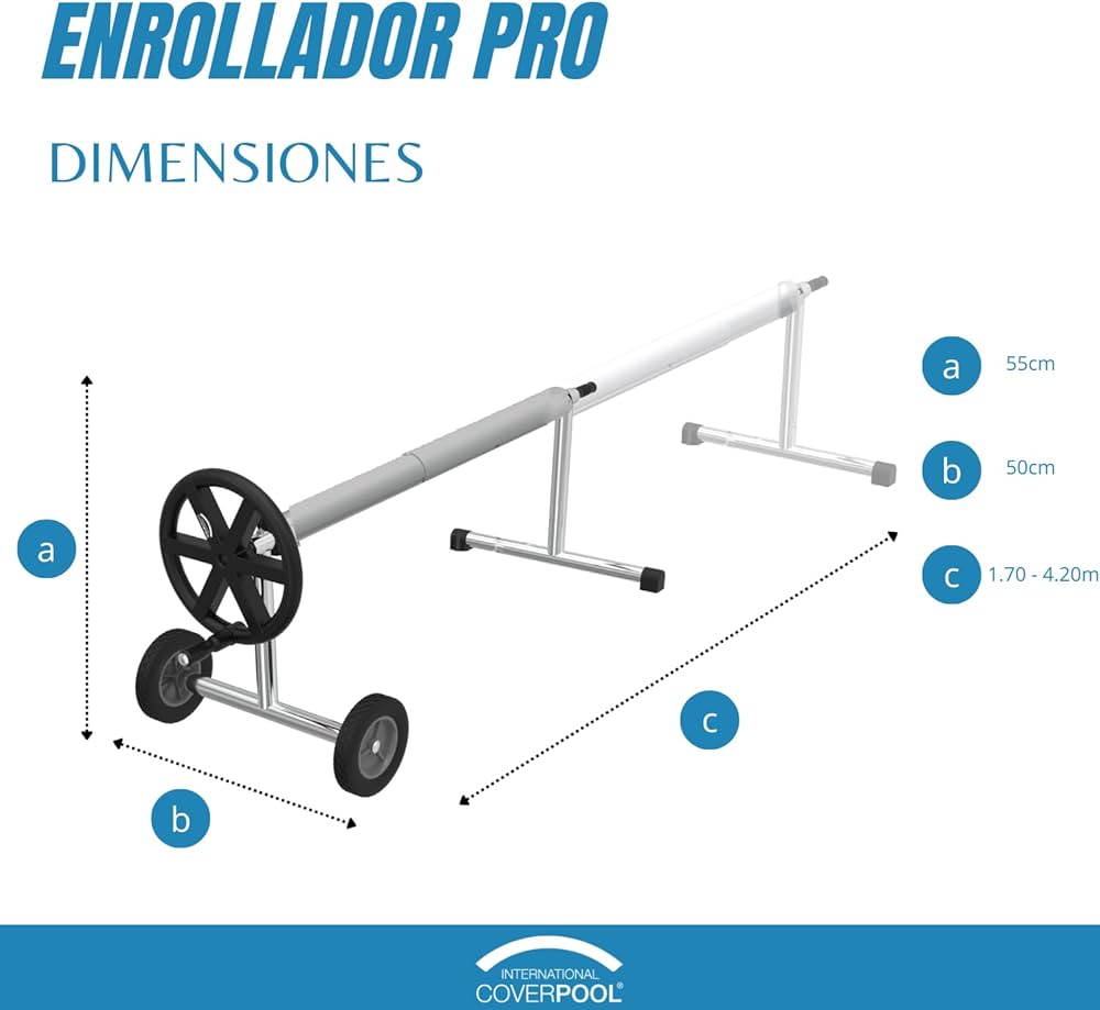 Enrollador de piscina telescopico Pro - BricoandPool