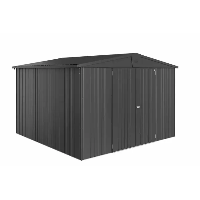 Biohort – Europa Caseta metálica de jardín en color Gris oscuro metálico