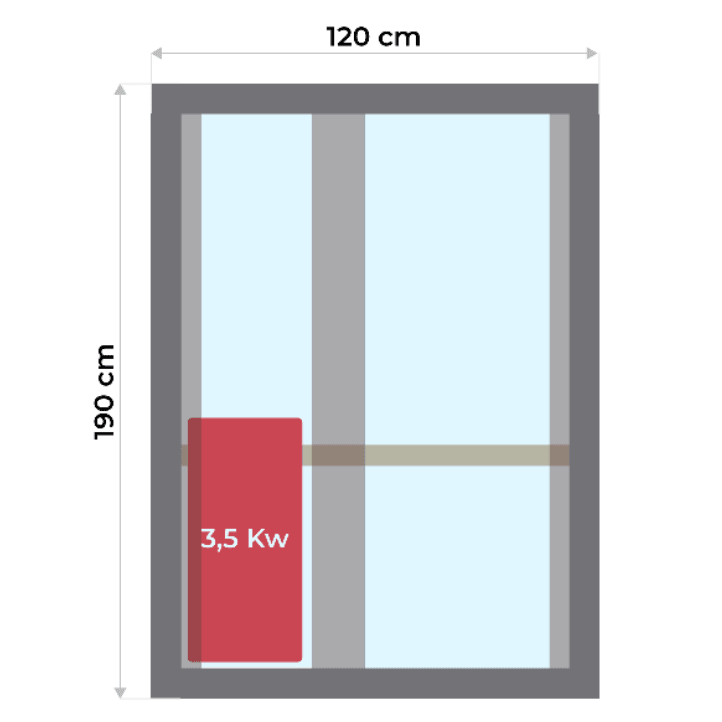 France Sauna - Zen 2 Sauna tradicional de vapor - BricoandPool