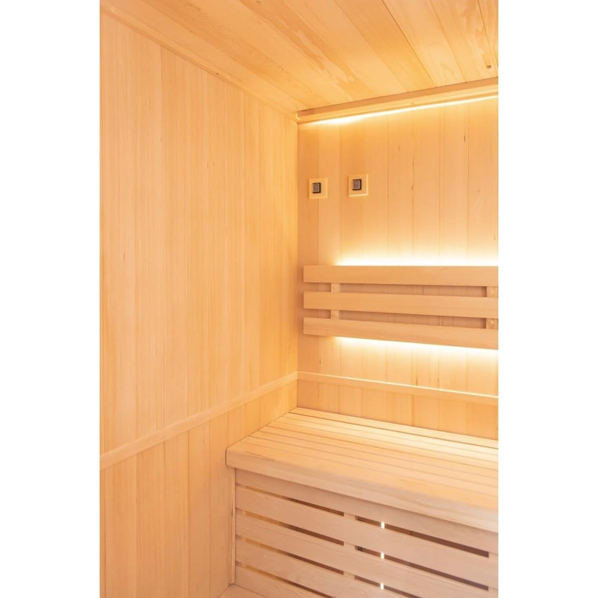 France Sauna - Zen 3 Corner Sauna tradicional de vapor - BricoandPool