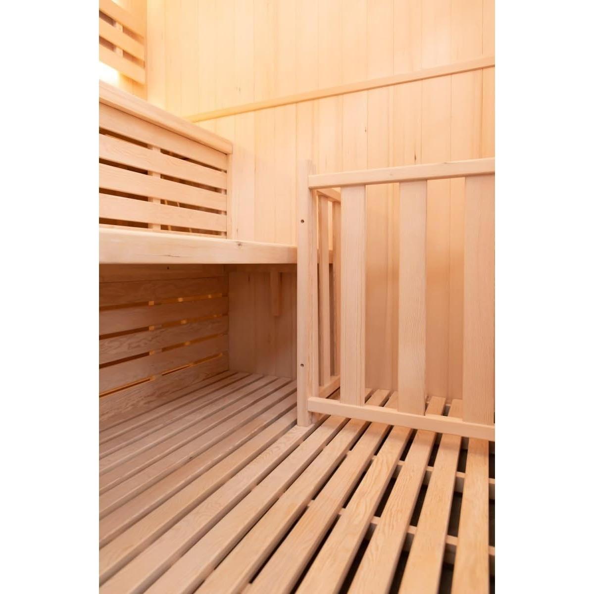 France Sauna - Zen 3 Corner Sauna tradicional de vapor - BricoandPool