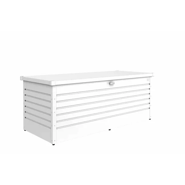 Biohort – Coffre de rangement de loisir élégant et durable pour coussins de jardin en couleur Blanc