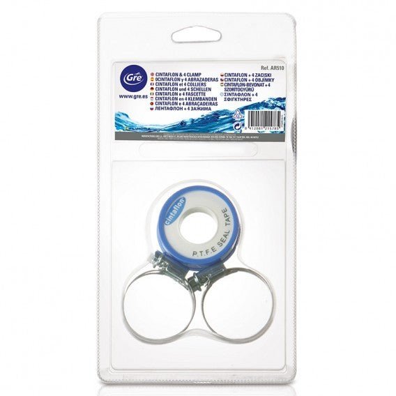 Gre - Cintaflón y 4 abrazaderas AR510 - BricoandPool