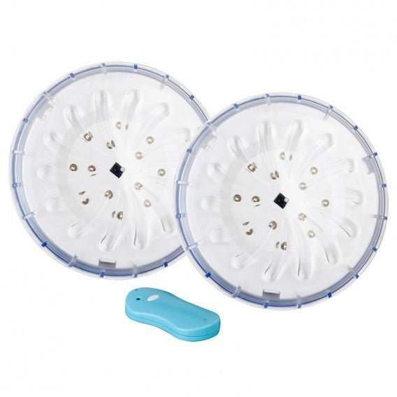 Gre - Conjunto focos proyectores LED piscina desmontable con mando - BricoandPool