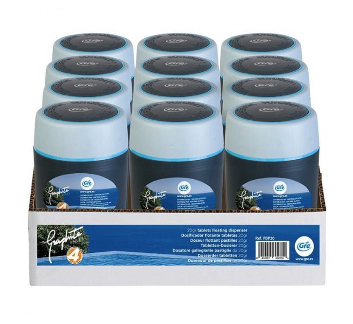 Gre - Dosificador de cloro flotante 20g Graphite - BricoandPool