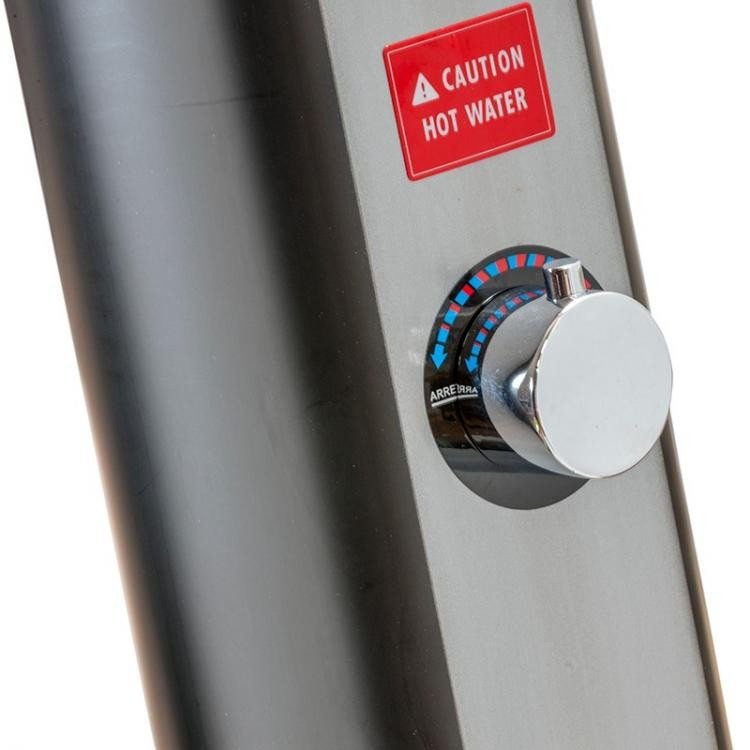 Gre - Ducha solar 35 litros PVC Frontal Silver - BricoandPool