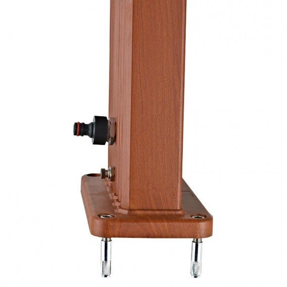 Gre - Ducha solar cuadrada aspecto madera 32 litros DSALC32W - BricoandPool