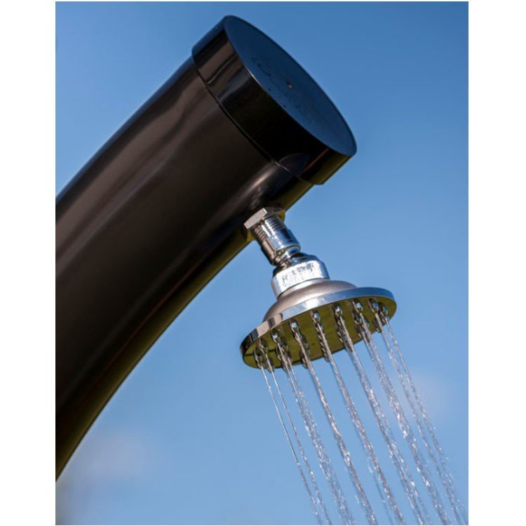 Gre - Ducha solar de jardín curvada con monomando 22L - BricoandPool