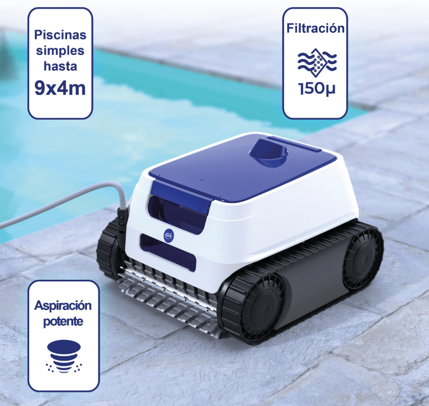 GRE ER 230 - Limpiafondos piscina bateria Reacondicionado - BricoandPool
