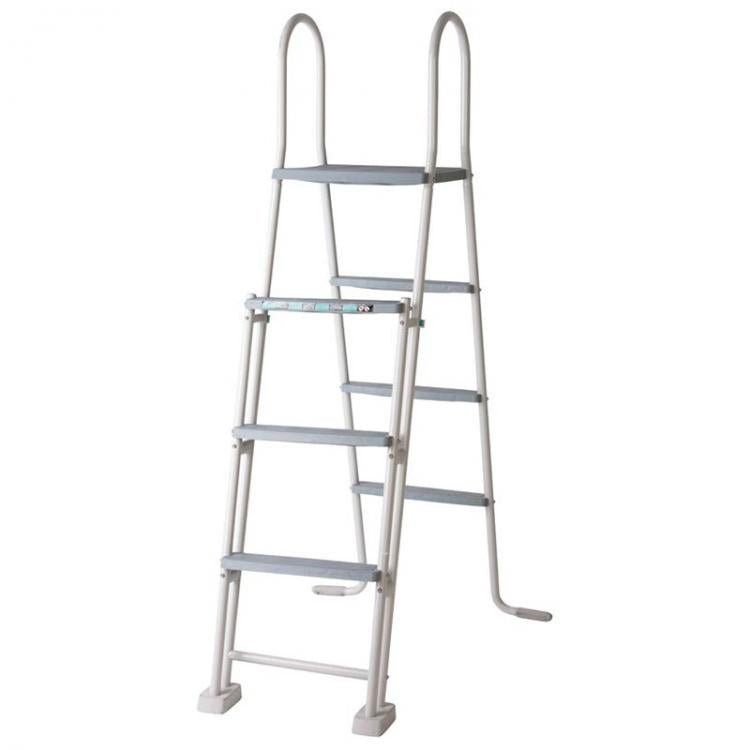 Gre - Escalera de seguridad con plataforma 120 - 132 cm ES1213 - BricoandPool