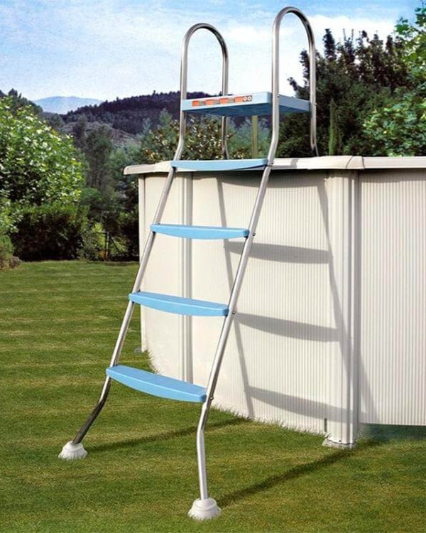 Gre - Escalera inox para piscina desmontable 142 cm AR11680 - BricoandPool