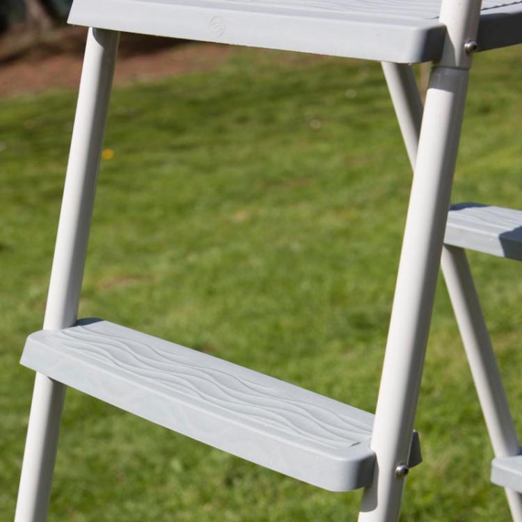 Gre - Escalera piscina elevada con plataforma 120 - 132 cm ET1213 - BricoandPool