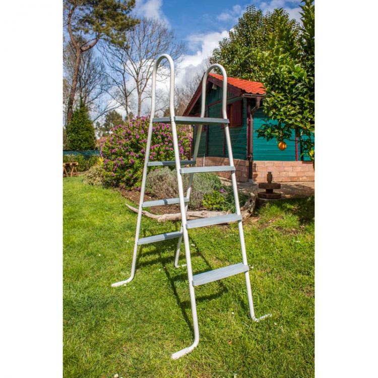 Gre - Escalera piscina elevada con plataforma 120 - 132 cm ET1213 - BricoandPool