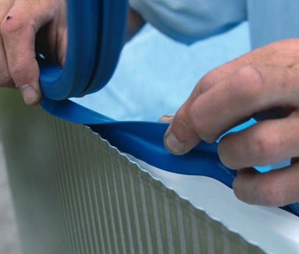 Gre - Liner Azul piscina Gre redonda 30/100 - Altura 90 - Sistema colgante - BricoandPool