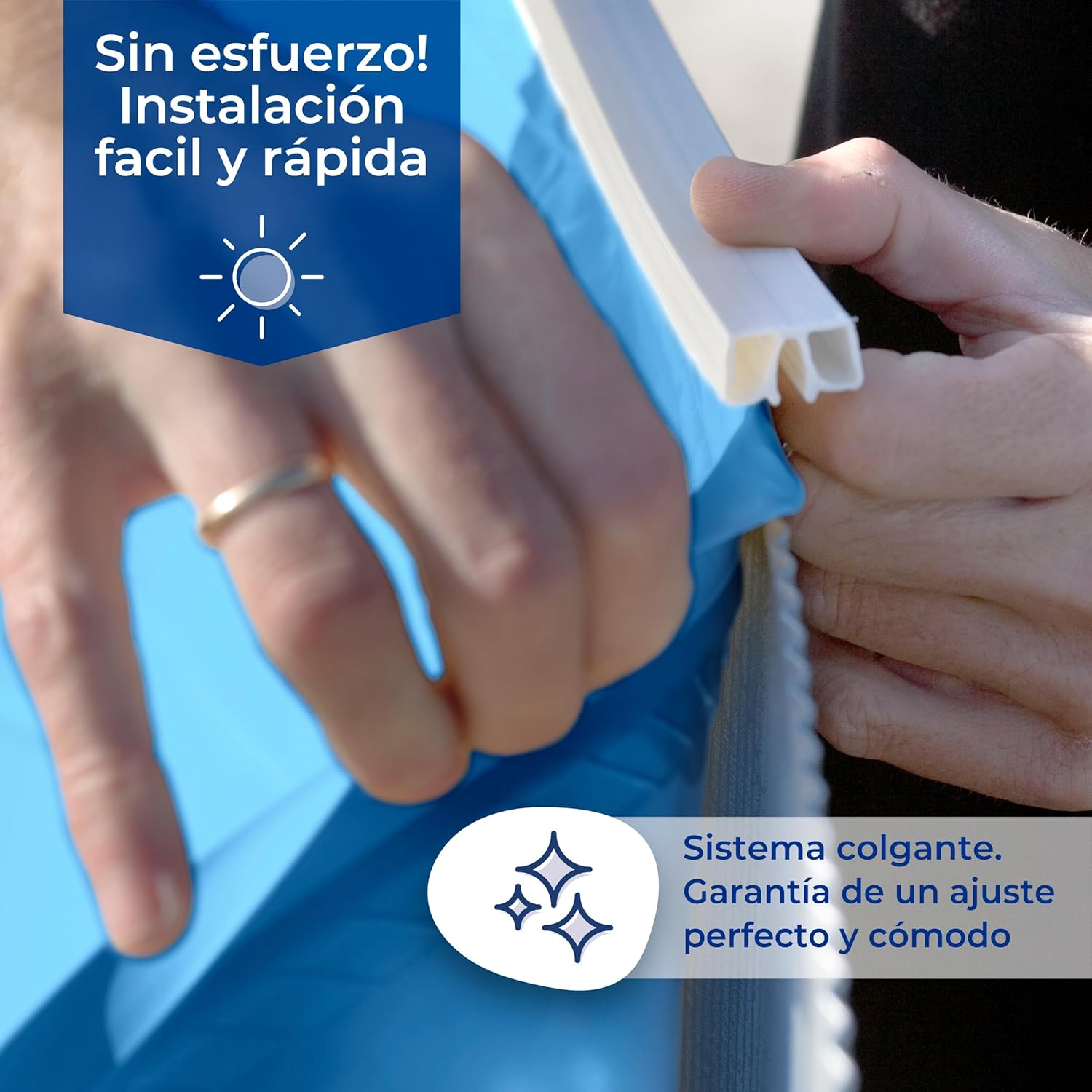 Gre - Liner para piscina de acero de 90 CM de altura - BricoandPool