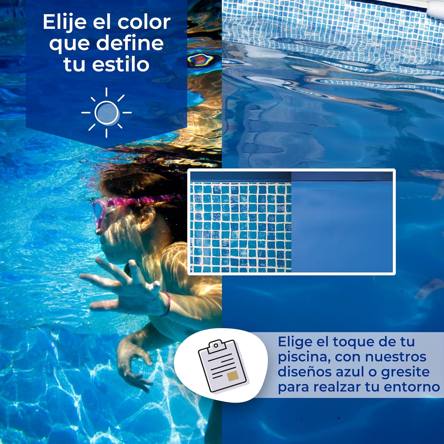 Gre - Liner para piscina de acero ovalada de 120 CM de altura - BricoandPool
