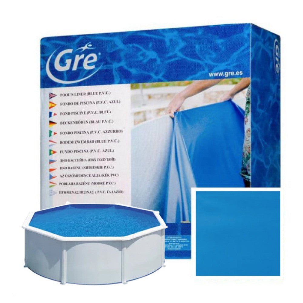 Gre - Liner para piscina de acero redonda de 132 CM de altura - BricoandPool
