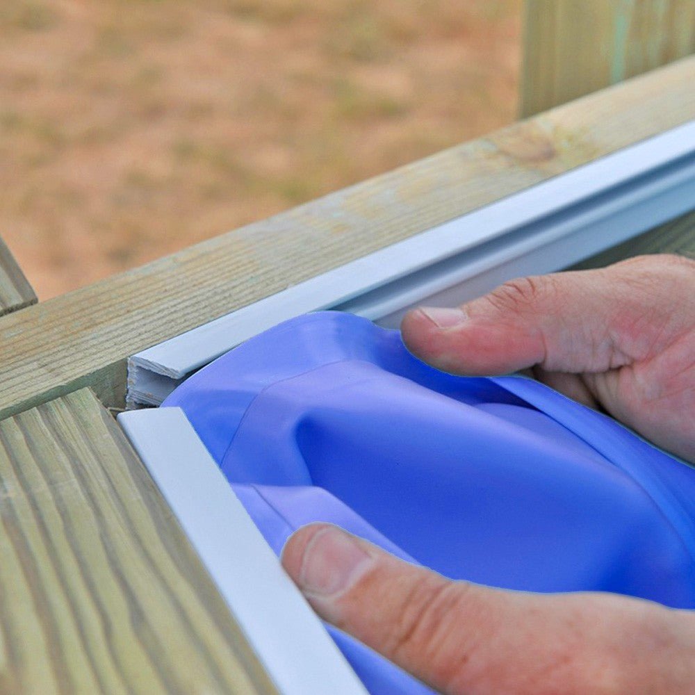 Gre - Liner para piscina de madera ovalada Sunbay - BricoandPool