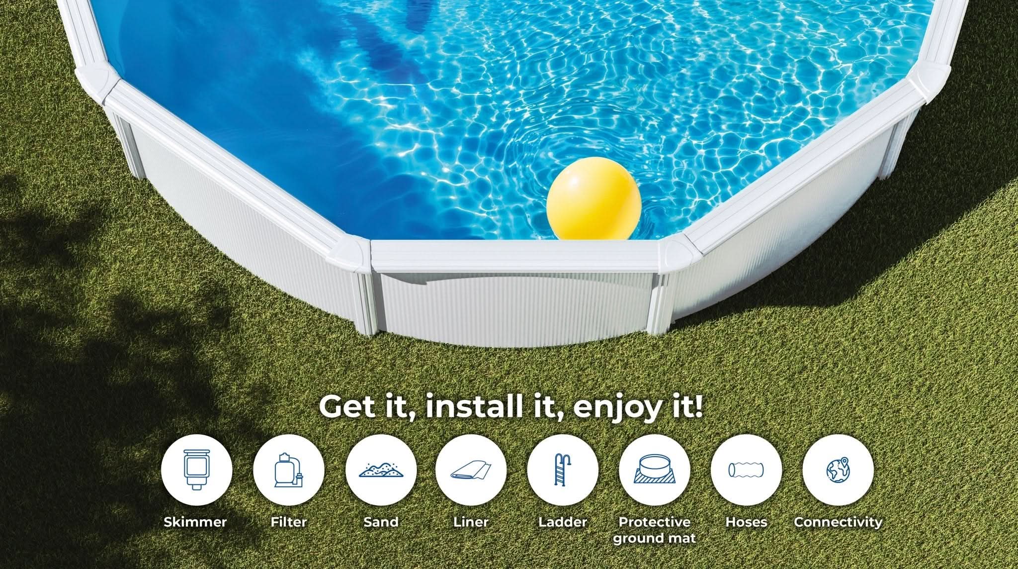 Gre - Piscina Bora Bora Circular - BricoandPool