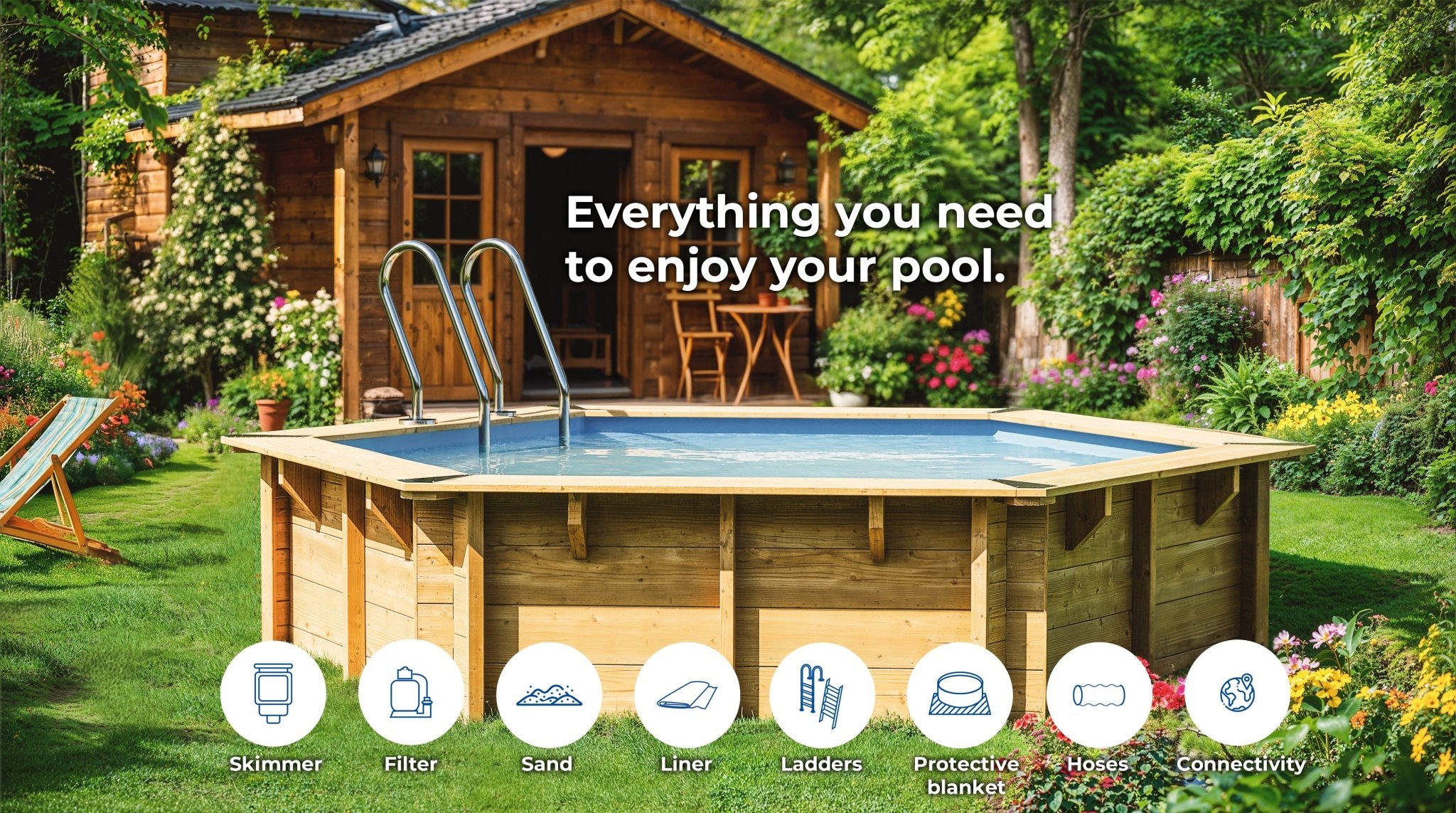 Gre - Piscina de madera Sunbay Ananas 428x117 - BricoandPool