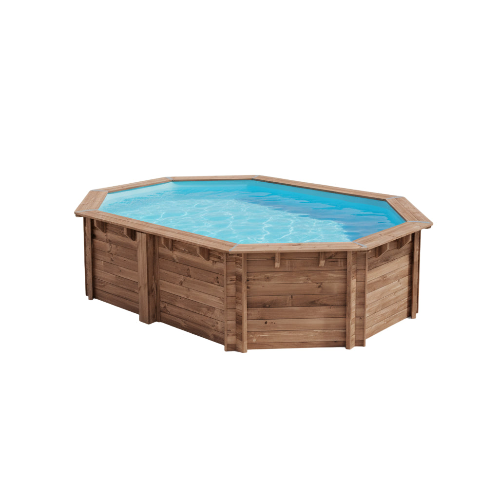 Gre - Piscina de madera Sunbay Bambu 535x335x130 - BricoandPool