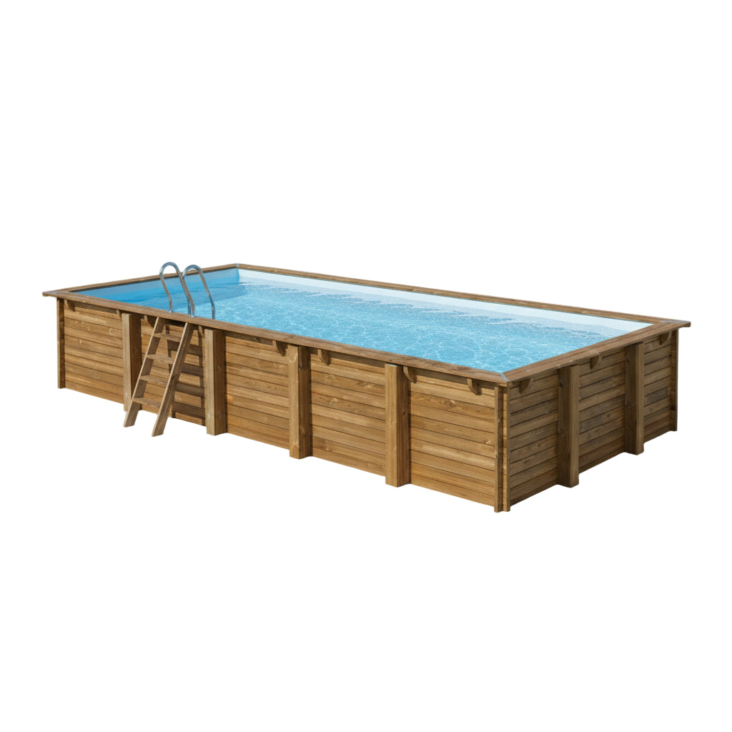 Gre - Piscina de madera Sunbay Braga 815x420x146 - BricoandPool
